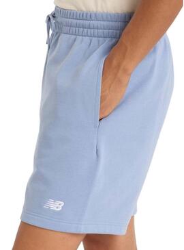 Bermuda New Balance Sport Essentials blu per uomo
