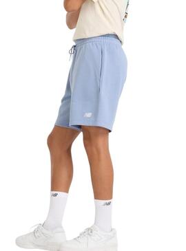 Bermuda New Balance Sport Essentials blu per uomo