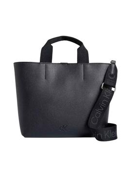 Borsa Calvin Klein mini tote nera per donna