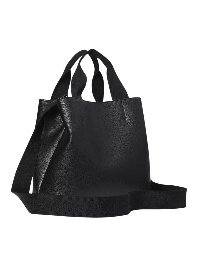 Borsa Calvin Klein mini tote nera per donna