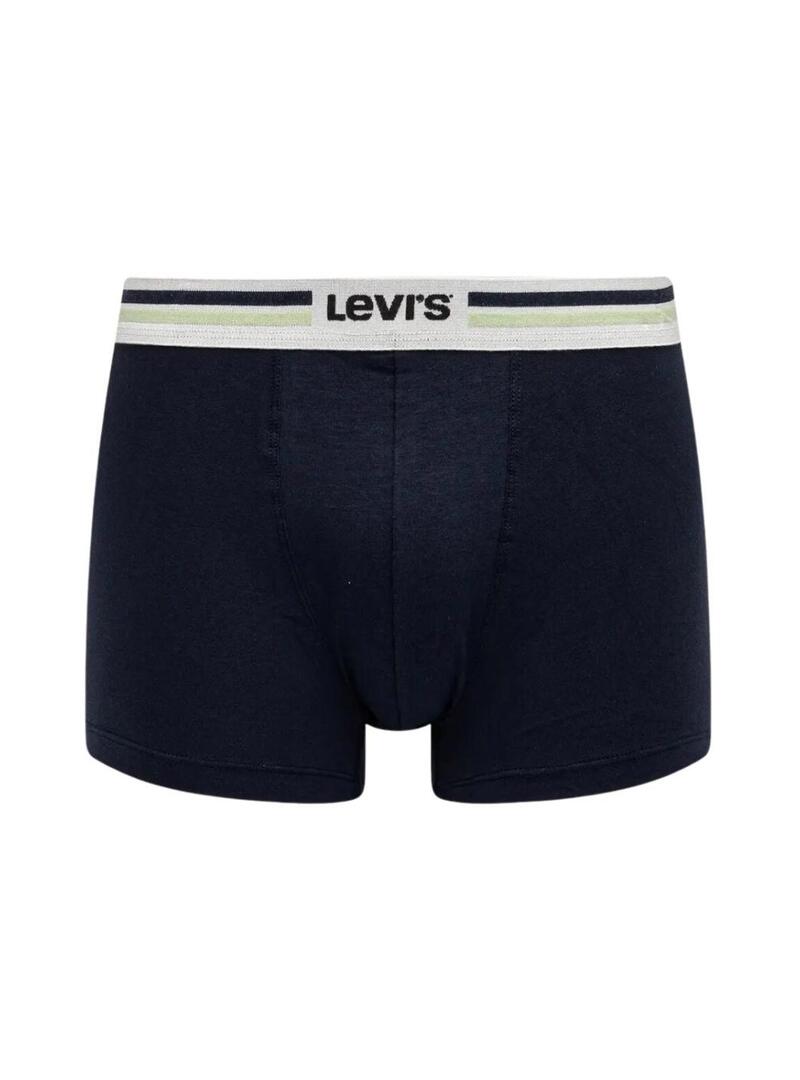 Pack Boxers Levis   Sport Logo blu e grigie per uomo