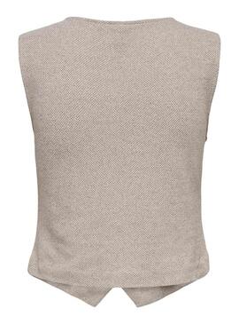 Gilet Only Jayla beige per donna