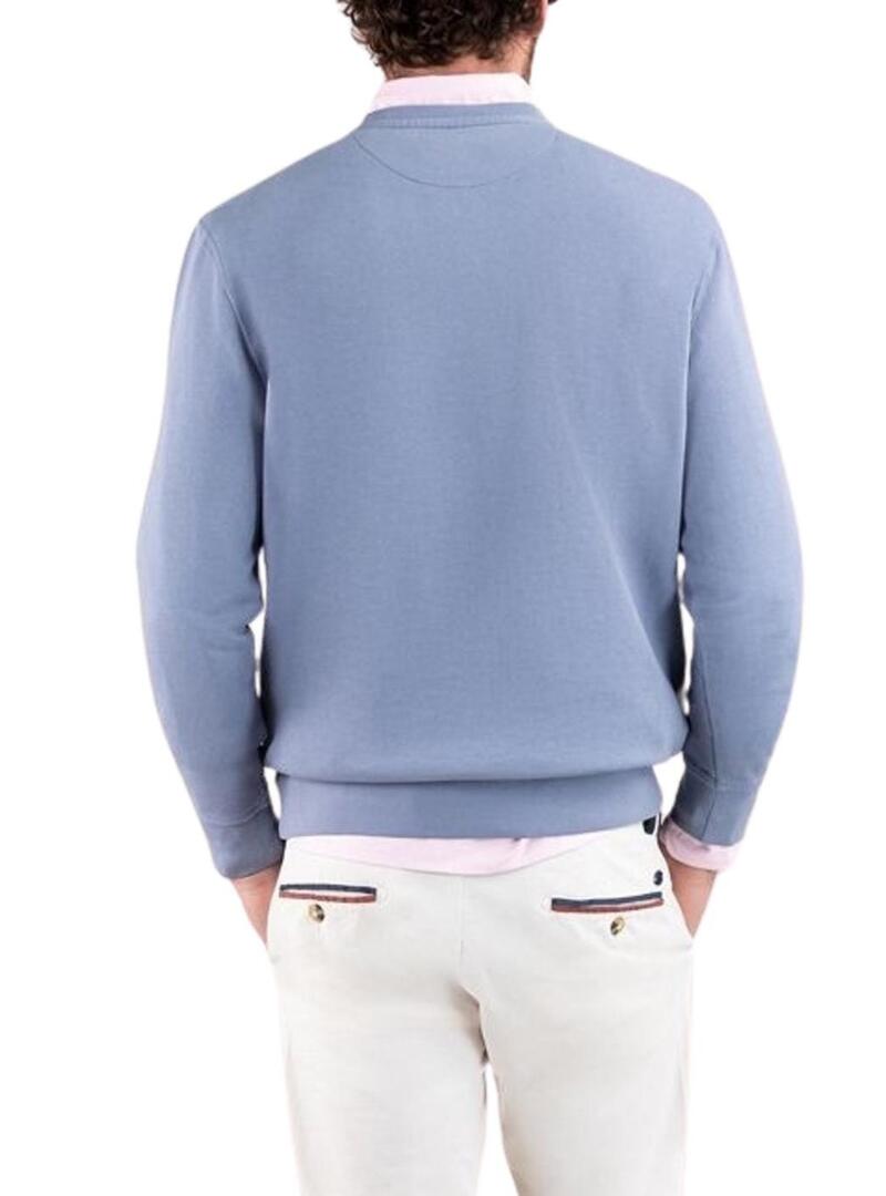 Felpa El Ganso basic blu per uomo