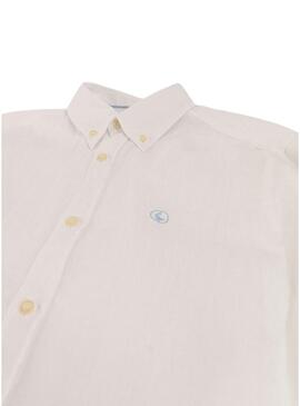 Camicia El Ganso  bianca in lino per uomo