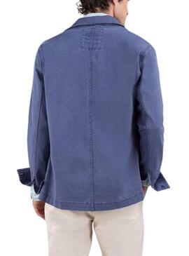 Camicia sovrapposta El Ganso Garment blu navy per uomo