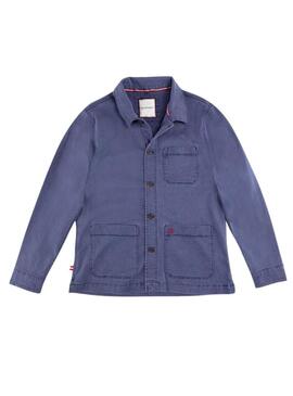 Camicia sovrapposta El Ganso Garment blu navy per uomo