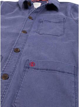 Camicia sovrapposta El Ganso Garment blu navy per uomo