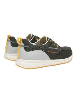Scarpe da barca Walkin Pitas Bay verdi per uomo