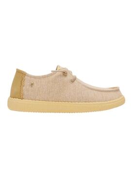 Scarpe da ginnastica Walkin Pitas Fira mostarda per donna.