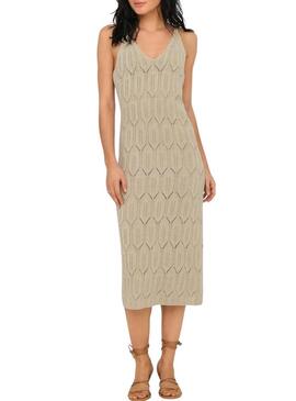 Abito Only Mea beige per donna