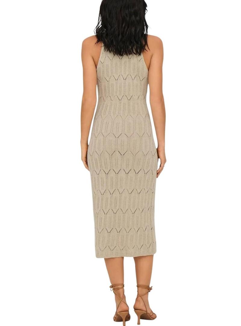 Abito Only Mea beige per donna