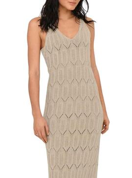 Abito Only Mea beige per donna