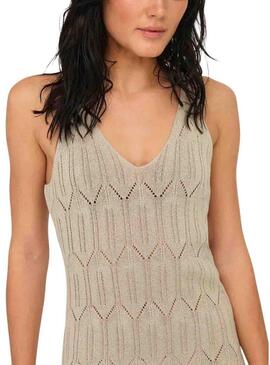 Abito Only Mea beige per donna