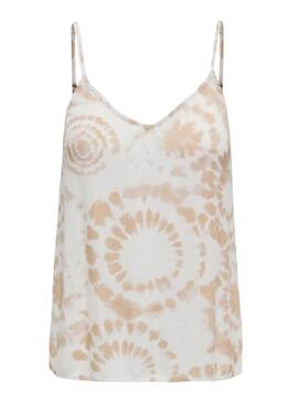 Top Only Chiara tinta unita beige per donna