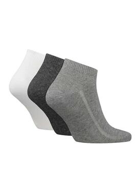 Pacchetto di calzini Levis Low Cut grigi per uomo e donna