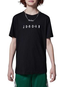 Maglietta Jordan Nike Woldmark nera per bambino.