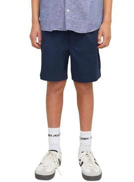 Bermuda Jack and Jones Jaiden blu marino per bambino.