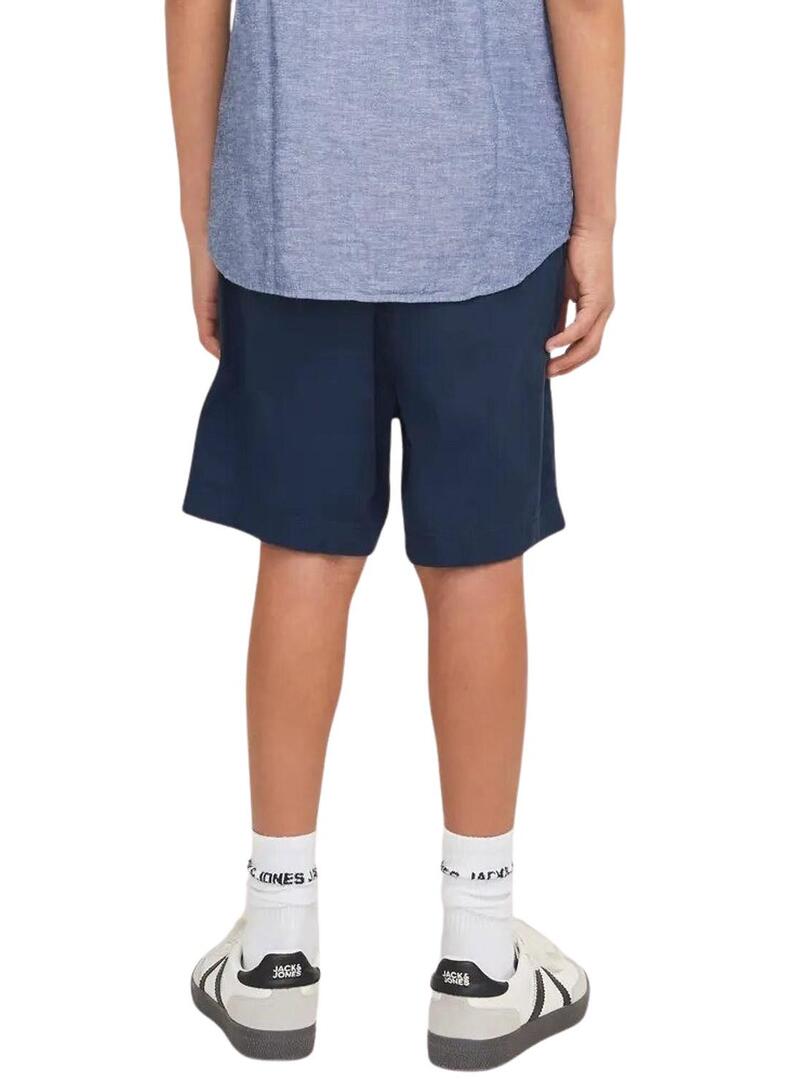 Bermuda Jack and Jones Jaiden blu marino per bambino.
