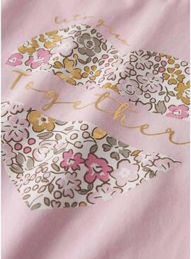 Maglietta Name It Hnanna rosa per bambina