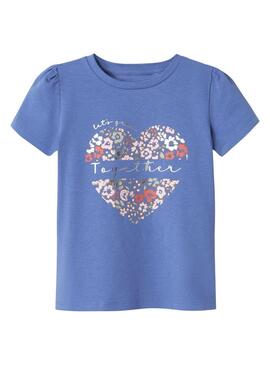 Maglietta Name It Hnanna blu per ragazze