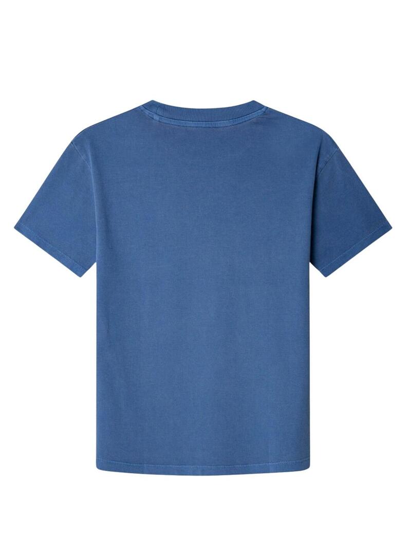 Maglietta Pepe Jeans Charles blu per bambino