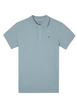 Polo Silbon Classico Liscio blu per uomo