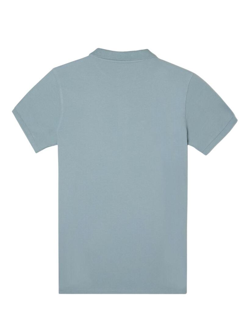 Polo Silbon Classico Liscio blu per uomo