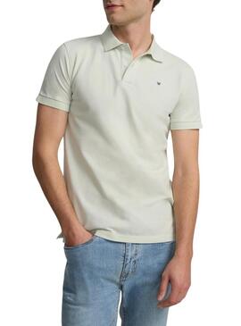 Polo Silbon Classico liscio verde per uomo