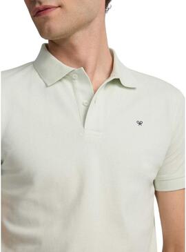 Polo Silbon Classico liscio verde per uomo