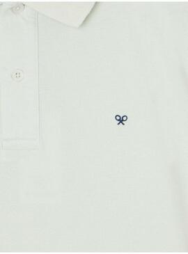 Polo Silbon Classico liscio verde per uomo
