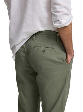 Pantaloni Silbon Sport Chino lisci verdi per uomo