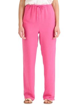 Pantaloni Naf Naf rosa per donna
