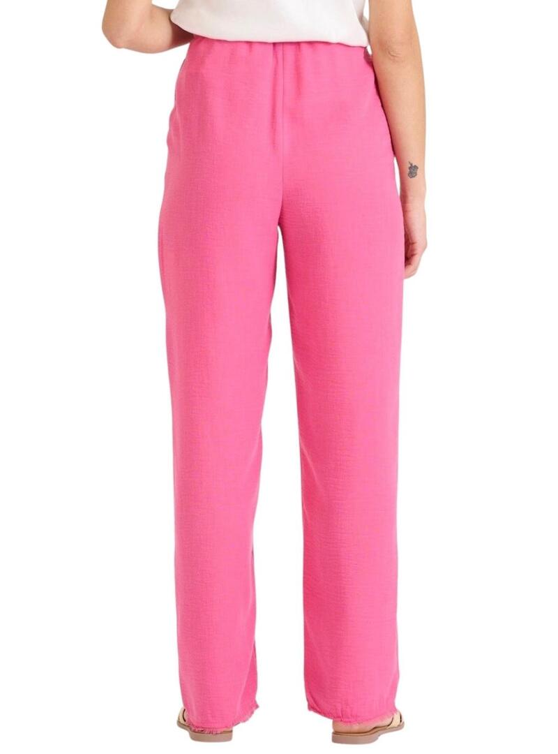 Pantaloni Naf Naf rosa per donna
