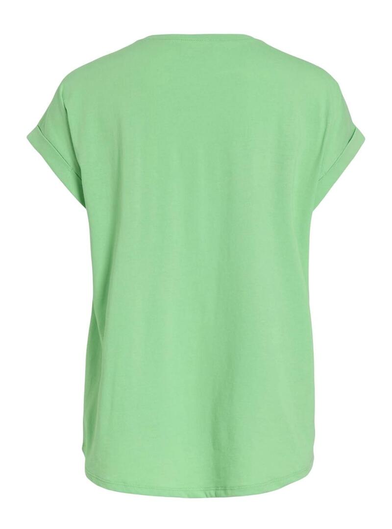 Maglietta Vila Vidreamers Amour verde per donna