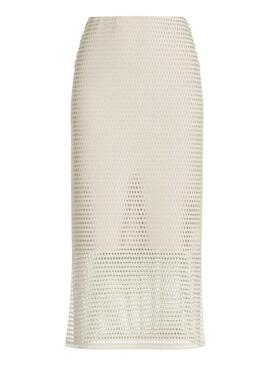Gonna Vila Viadella midi beige per donna