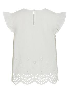 Blusa Vila Vihortensa bianca per donna