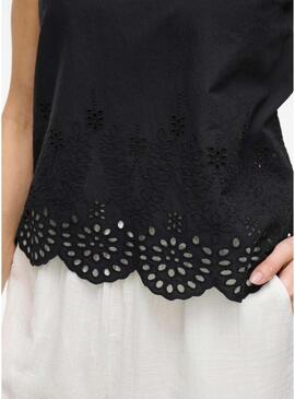 Blouse Vila Vihortensa nera per donna
