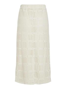 Gonna midi beige Vila Vinovira per donna.