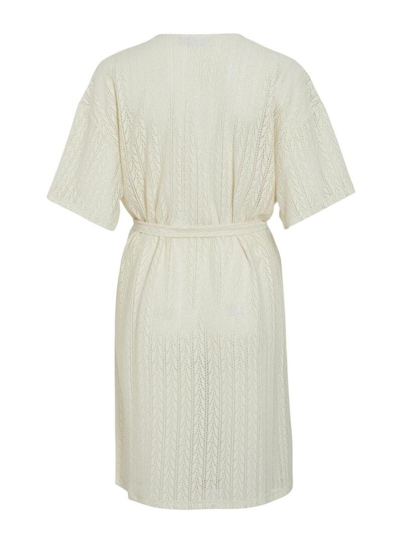 Kimono Vila Vigeneva beige per donna