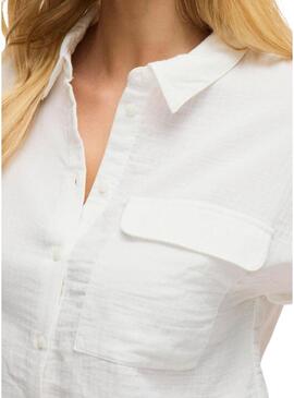 Camicia Vila Vilania a manica corta bianca da donna
