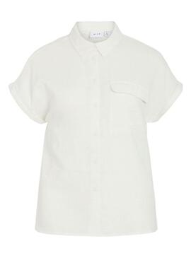 Camicia Vila Vilania a manica corta bianca da donna