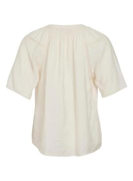 Blusa Vila Vilisbeth beige per donna.