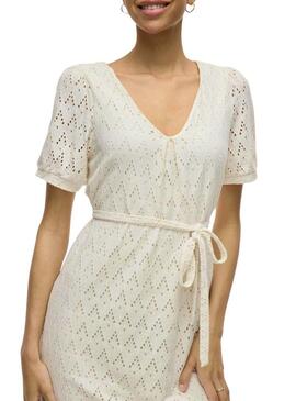 Abito corto beige Vila Viamalina per donna