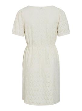 Abito corto beige Vila Viamalina per donna