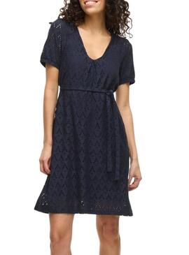 Abito Vila Viamalina blu navy per donna