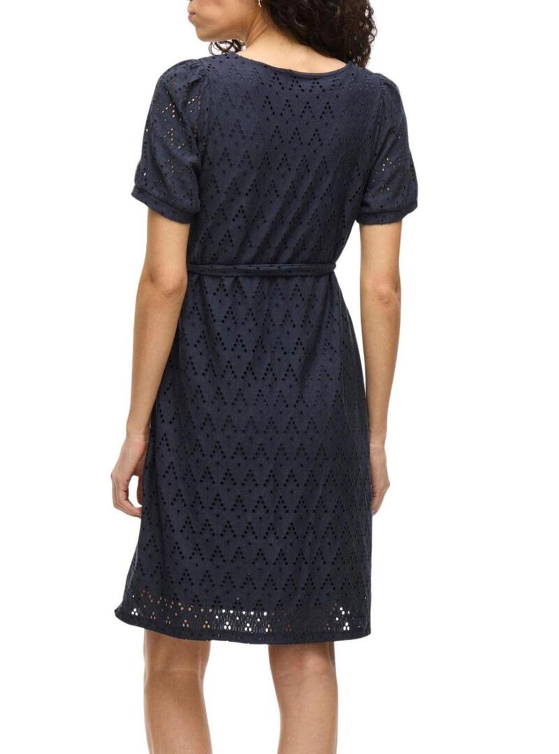 Abito Vila Viamalina blu navy per donna