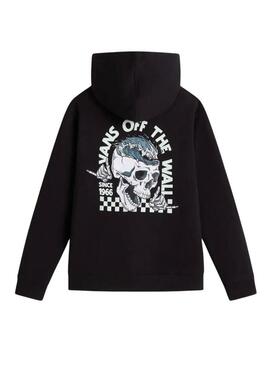 Felpa Vans Headwaves nera per bambino.