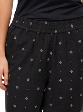 Pantaloni Vila Viprisilla coulotte neri per donna