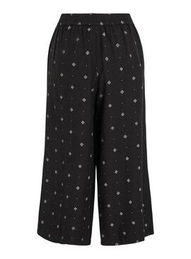 Pantaloni Vila Viprisilla coulotte neri per donna