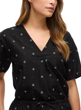 Blusa Vila Viprisilla nera per donna